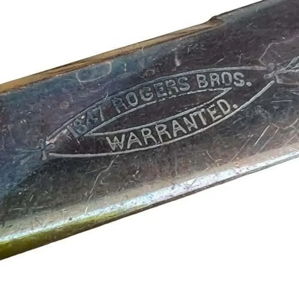 Set of 6 Antique 1847 Rogers Bros Warranted Silverplate Fruit Knives